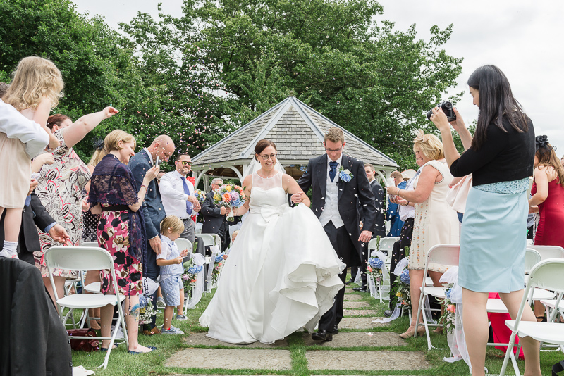 Rowhill Grange Hotel Wedding | Oakhouse Photography Confetti Shot 