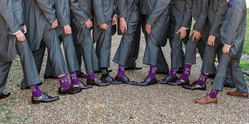 Wedding Photography Surrey | Sock Fun!