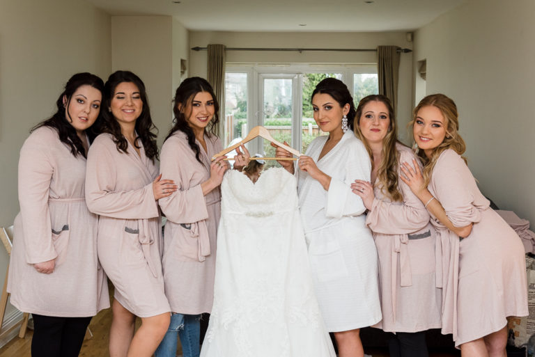 Bride and bridesmaids before the wedding | Sidcup Wedding of Becky & Hugo | Oakhouse Photography