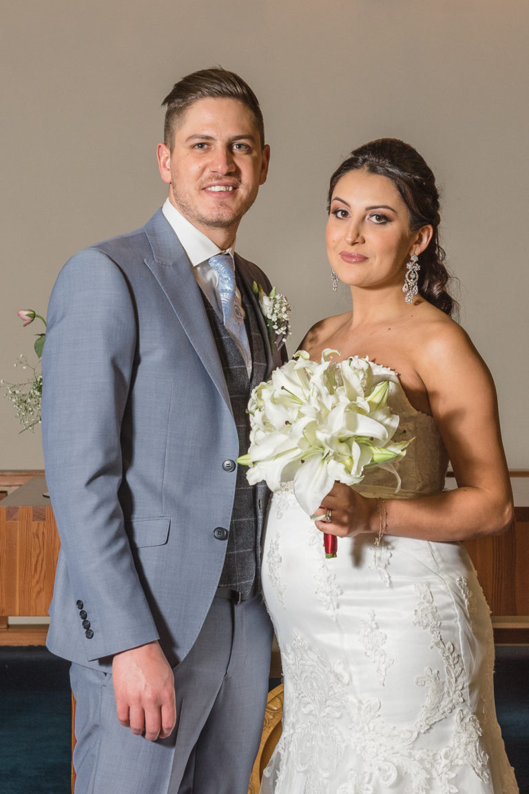 Bride and groom portrait | Sidcup Wedding of Becky & Hugo | Oakhouse Photography