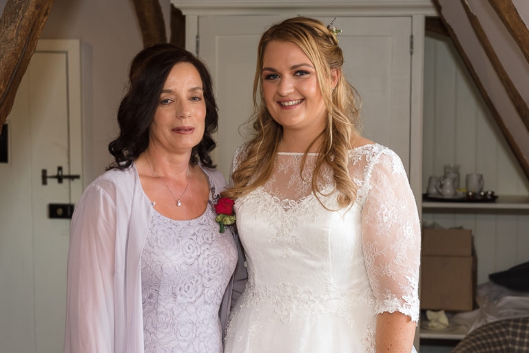 Bride and mother at The Sun Inn Faversham Kent | Oakhouse Photography