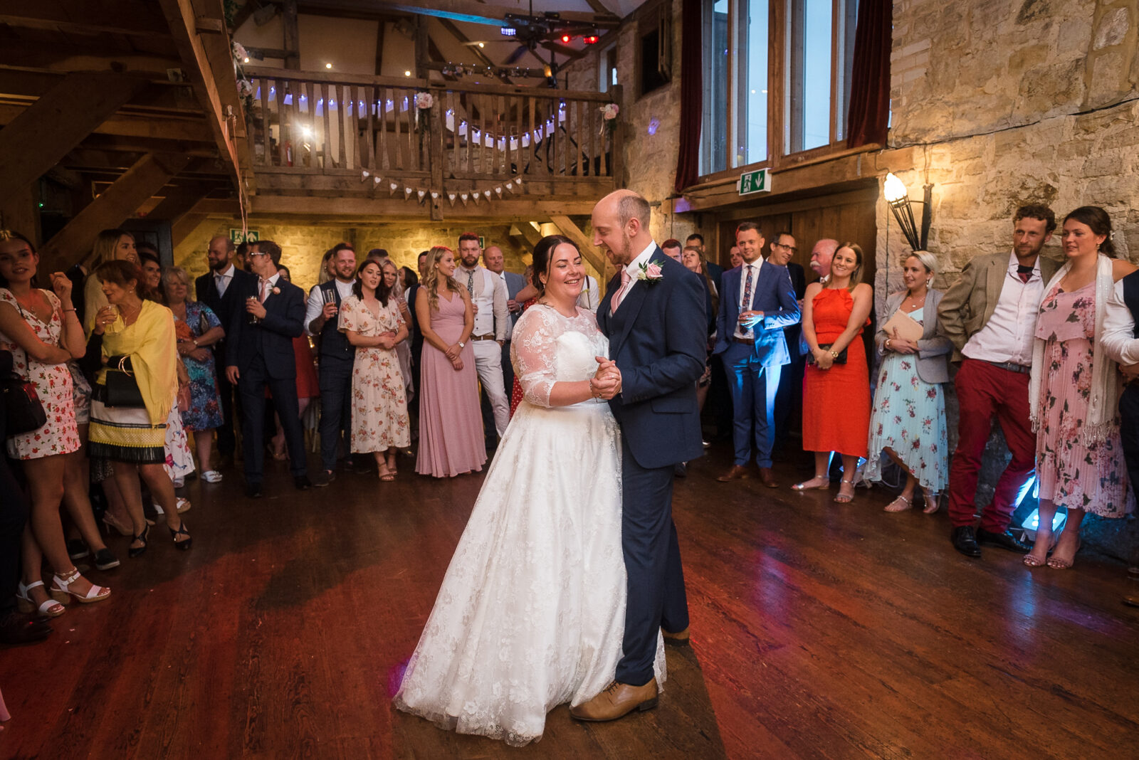 Bride and groom's first dance at Swallows Oast wedding venue, Ticehurst, East Sussex | Oakhouse Photography