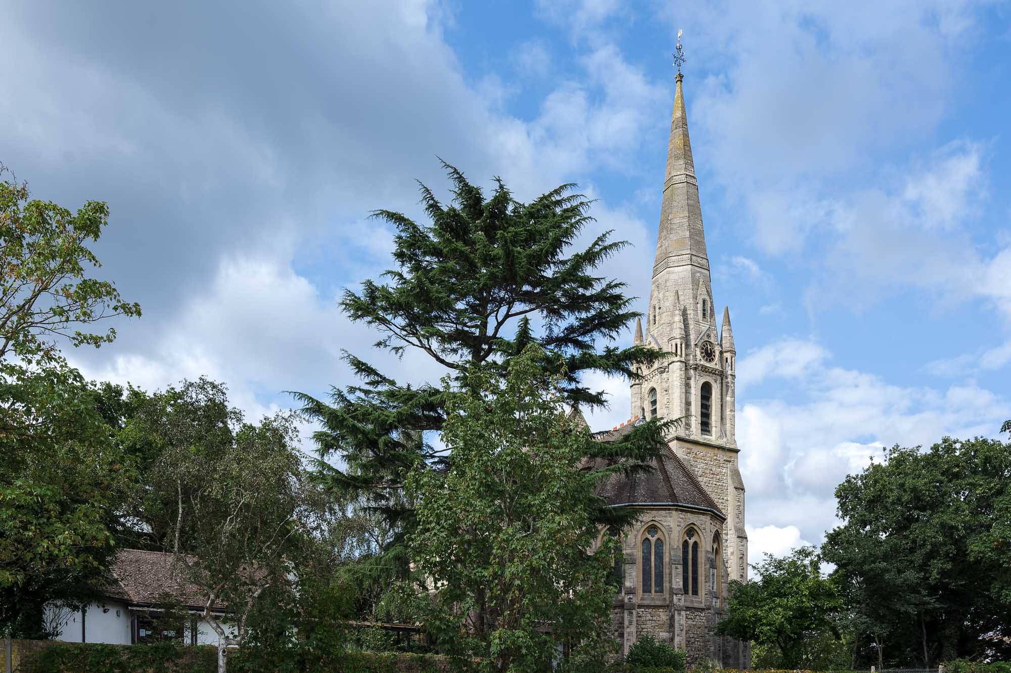 External view of St John the Evangelist Church, Bexley, Kent