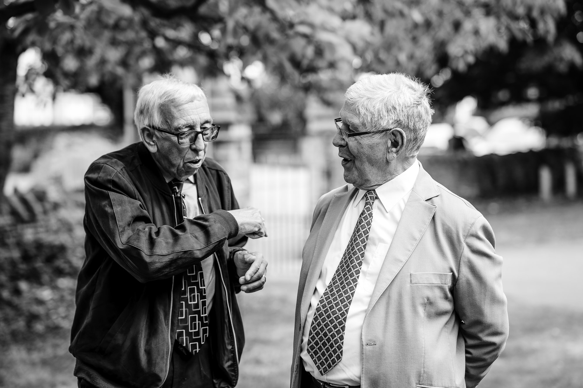 Guests arriving at St John the Evangelist Church, Bexley, Kent for the wedding ceremony.